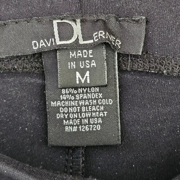 David Lerner black ankle zip leggings Pants Size Medium fit like Small - Picture 6 of 6